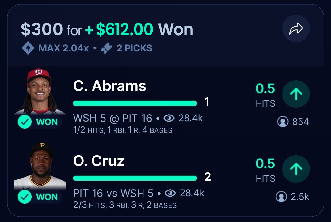 Winning slip 8